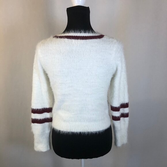 Copper Key Fuzzy Knit Sweater – Cozy Y2K Retro Revival (Women’s XL) - Picture 6 of 13
